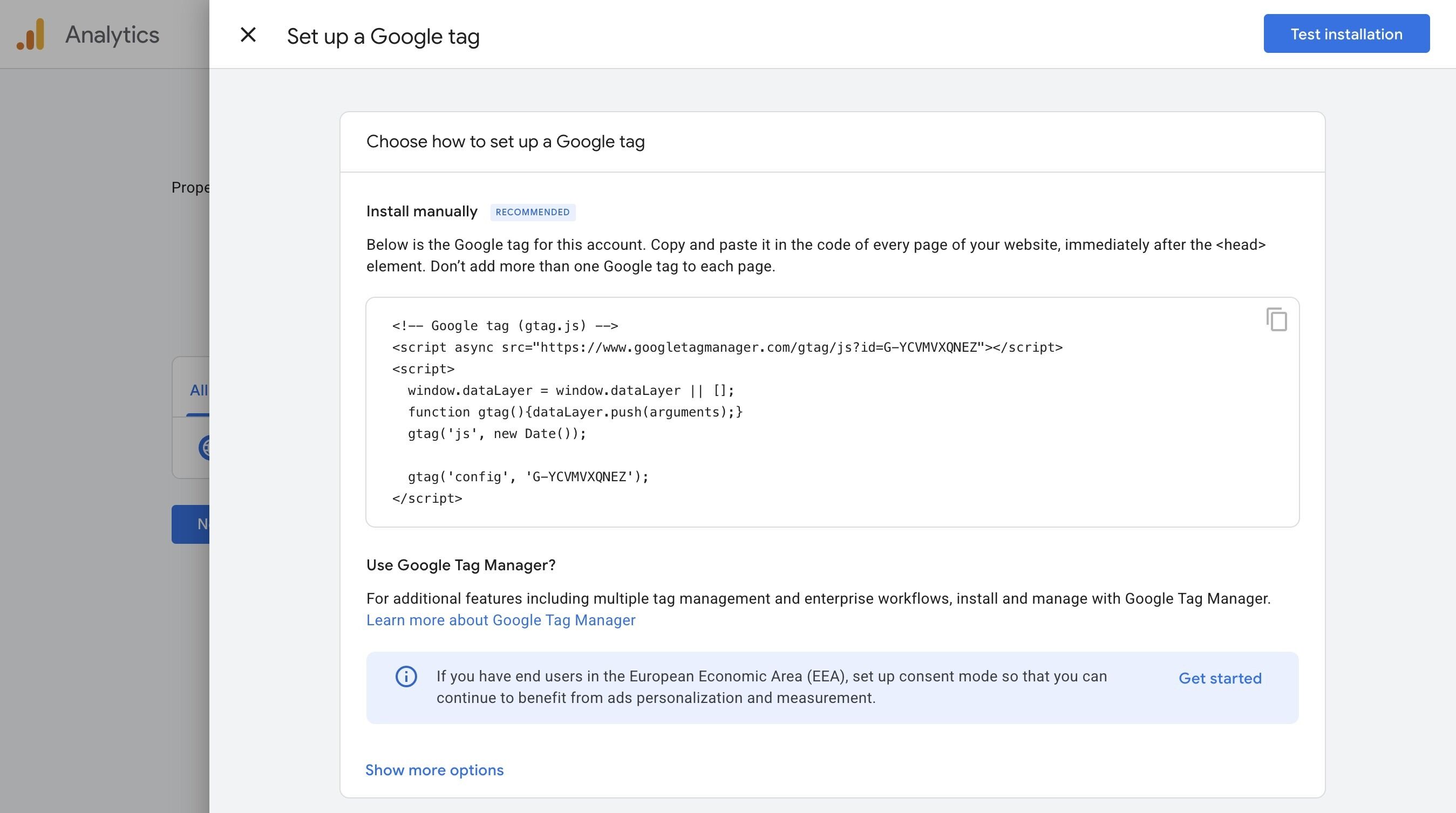 Complete the stream setup