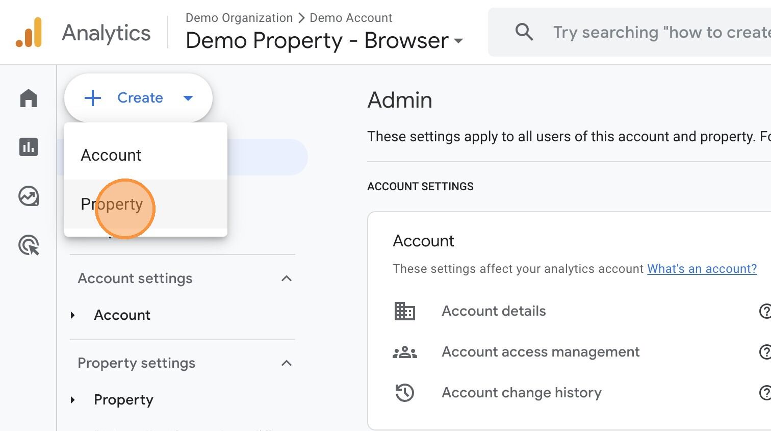 Create a New Property